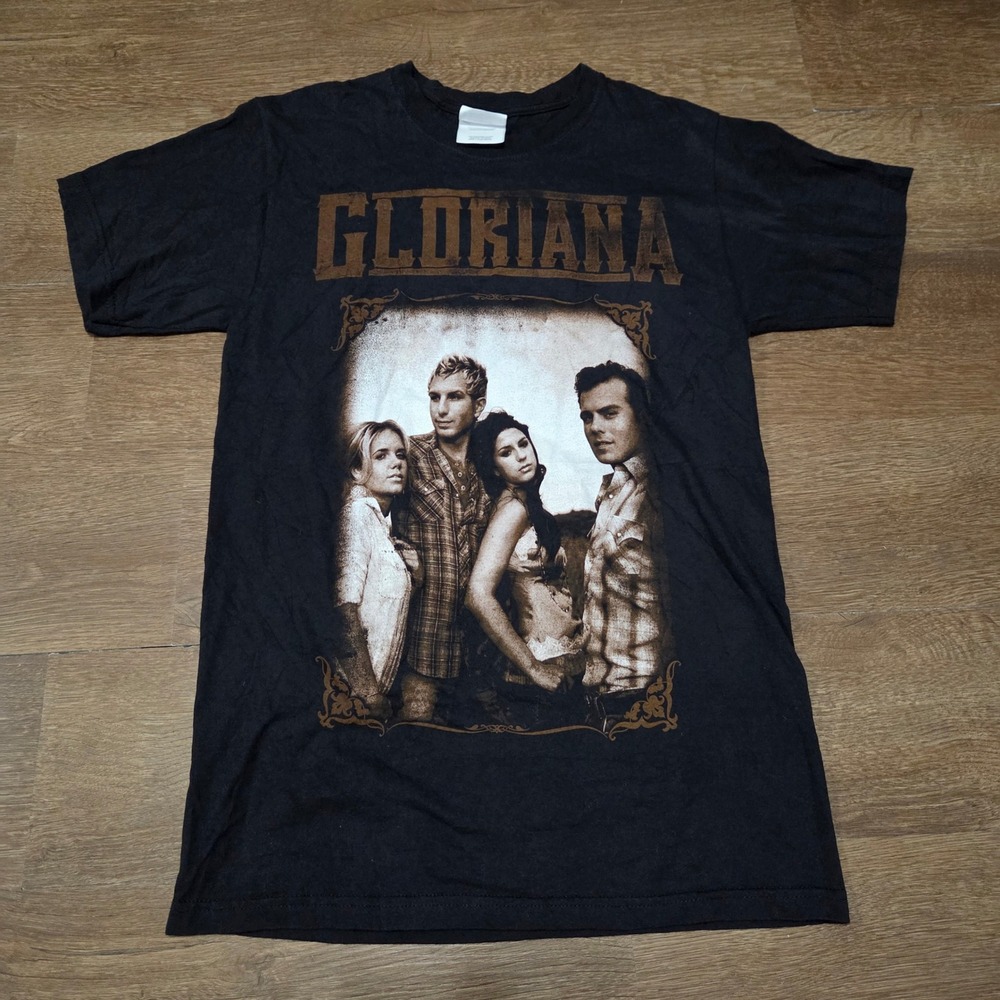 Gloriana Long Hot Summer Tour 2010 Band T-Shirt Mens Small Hanes Black Concert